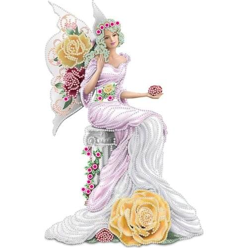 Popular 5D Diamond Painting Special Shaped 30x50cm Noble Lady Diamond Embroidery Full Rhinestone Mosaic Picture Decoration Craft
