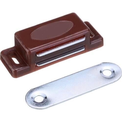 10PCS Magnetic Door Catches Iron Cabinet Stop Stoppers Self-Aligning Magnet For Cupboard Wardrobe Furniture Cabinet Latch Door