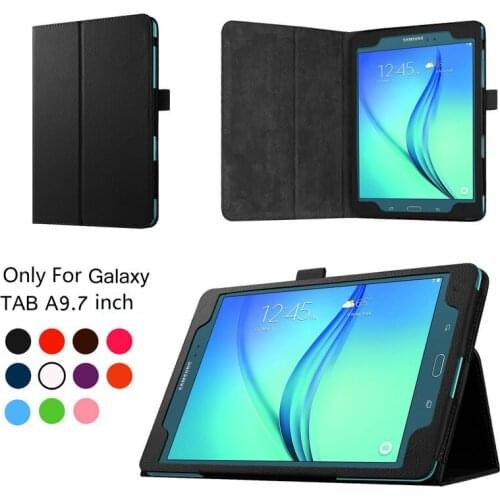 Tab A 9.7 SM-T550 P550 Tablet Case Flip Stand PU Leather Cover for Samsung Galaxy Tab A 9.7''T550 P550 P555 T555 auto wake sleep