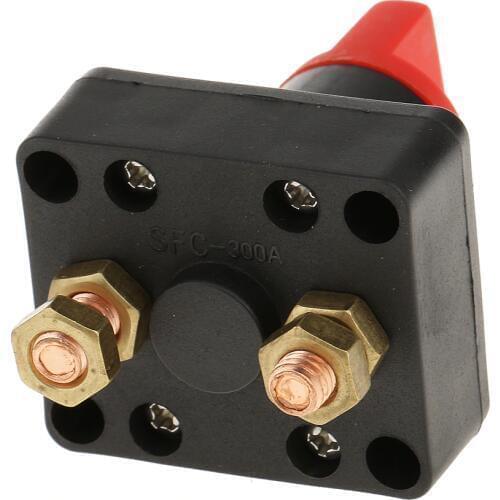Rotary Battery Switch, Battery Disconnect Isolator Power Kill Cut OFF Switch 100A for RV Marine Boat Van Truck Car, 12-24V DC