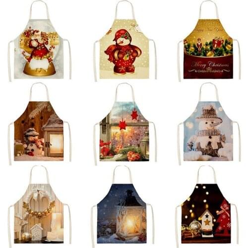 Santa fawn pattern aprons for women kitchen accessories apron kitchen aprons Apron for kitchen kitchen apron women master apron