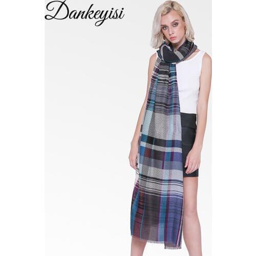 DANKEYISI Floral Print Ladies Scarf Foulard Femme Hijab Bandana Scarf Women Long Warm Floural Scarf Winter Shawl Scarves Female