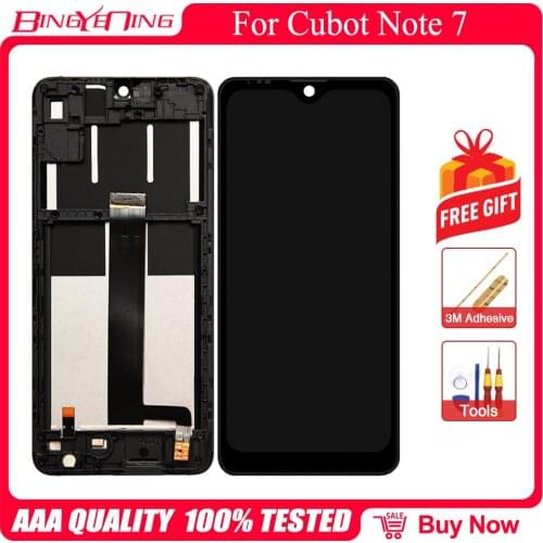 100% Original For CUBOT NOTE 7 LCD Display + Touch Screen Digitizer + Frame Assembly For CUBOT J8