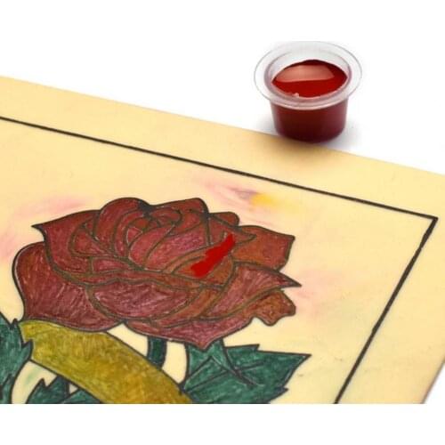 1000Pcs Ink Cups Safe Mixed Sizes Plastic Variety Sizes Ink Cups for Storage Disposable Tattoo Permanent Makeup Pigment Ink Cap