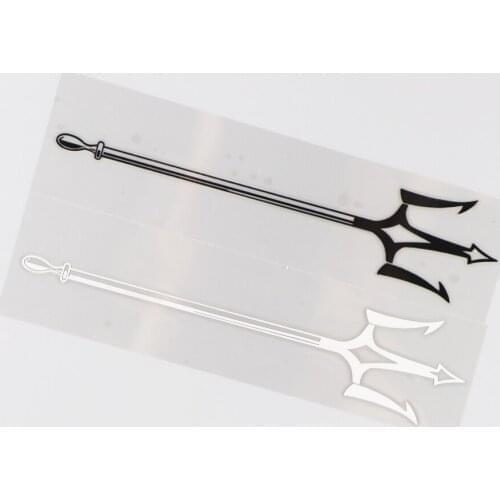 17.1CM*3.8CM Trident Pattern Decorative Car Sticker Vinyl Fashion Applique 1A-0515