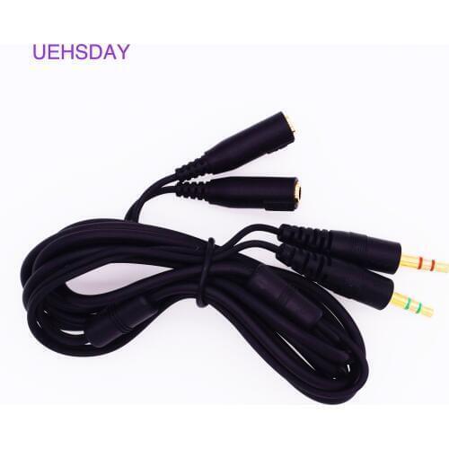 2M/6.6ft 3.5mm Extension Cable Headset Cord For Steelseries Siberia V1 V2 Gaming Headphones