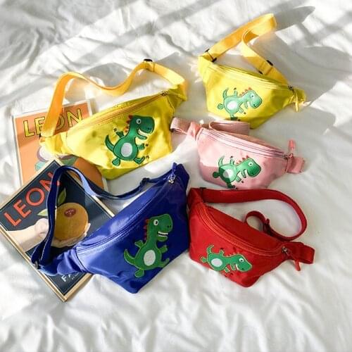 2021 Brand New Kids Waist Pack Multipurpose Cartoon Dinosaur Pattern Chest Bag for Boys Girls