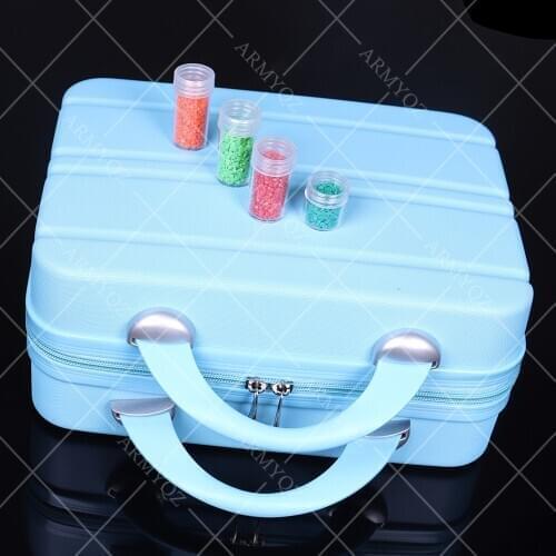 6 Colors 140 Bottles Diamond Painting Cross Stitch Accessories Tool Box Container Diamond Storage Bag Case Embroidery Mosaic