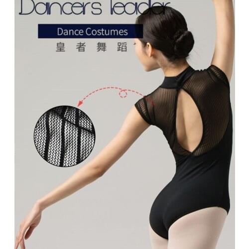 Ballet Leotards for Woman Net Gauze High Neck Gymnastics Tights Adult Aerial Yoga Professional Costume Actress Dance Costume