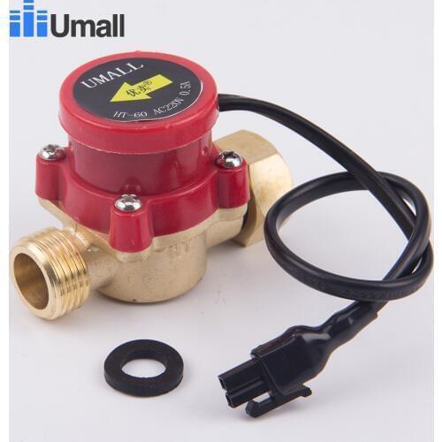 HT60 Thread G1/2 20MM Water Flow Switch Hall Automatic Pressure Control Connector Valve Maintenance Solar Heater System Sensor