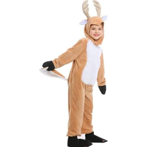 Kids Christmas Animals Deer Clothes Children Halloween Party Cosplay Costume Girls Boys Pajama Set Winetr Sleepwear Nightwear U3