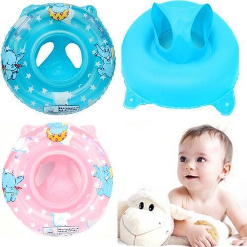 Infant Baby Inflatable Swim Circle Double Handle Safety Baby Seat Float Swiming Pool Ring Inflatable Water Toys Swimming