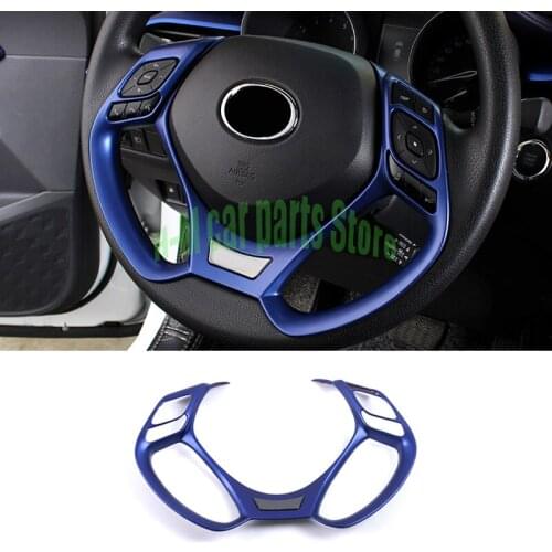 For Auto Styling 2 Stuks Abs Plastic Interieur Stuurwiel Decoratie Cover Trim Voor Toyota C-HR Chr 2016 2017 2018 2019