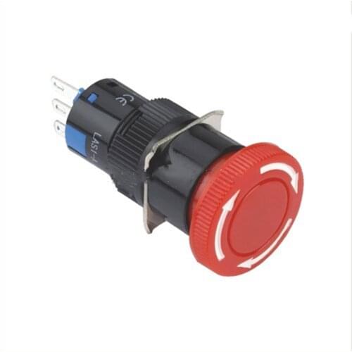 ELEWIND 16mm emergency stop button switch (PB161Y-11TS/R,CE,ROHS)