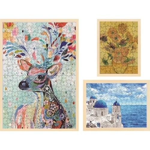 Custom Jigsaw Puzzle with your Own picture Printing Puzzle Lover Gift A Jigsaw with 70Pcs Wood Photo Frame