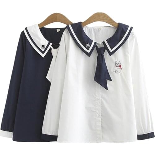 HEYMAYDAY Women's Shirts With Embroidery