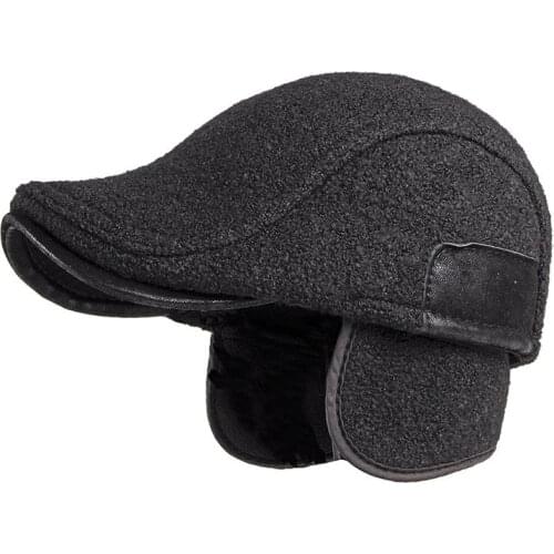 Fibonacci Winter Newsboy Caps For Men Wool Nylon Cabbie Ivy Patchwork Dad Hats High Quality Retro Adult Berets Cabbie Flat Cap