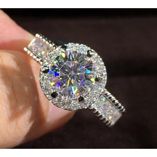 Huitan New Trendy Engagement Rings with Cubic Zirconia Stone for Women Brilliant Wedding Bands Jewelry Party Fashion Accessories