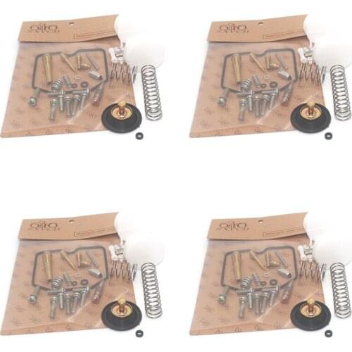 Carburetor Repair Kit 4 set For GT550 1991-1994 GT 550 Oil cup float Rebuild Seal Float Valve Pilot jet