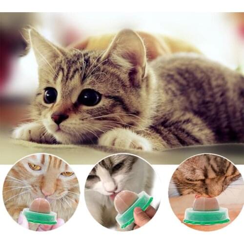 Cat Sugar Ball Cat Snacks Candy Licking Solid Nutrition Cat Treats Energy Ball Toy With Natural Catnip And Sucker For Cats