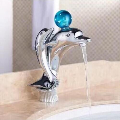 New arrival top quality brass different color bathroom basin faucet single lever hot and cold sink waterfall faucet basin mixer