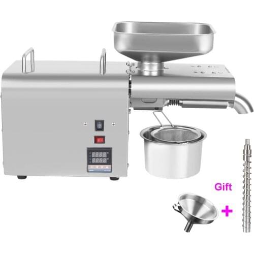 Stainless Steel Oil Press Machine 110V 220V Commercial Home Oil Extractor Expeller Presser For Peanut Flaxseed