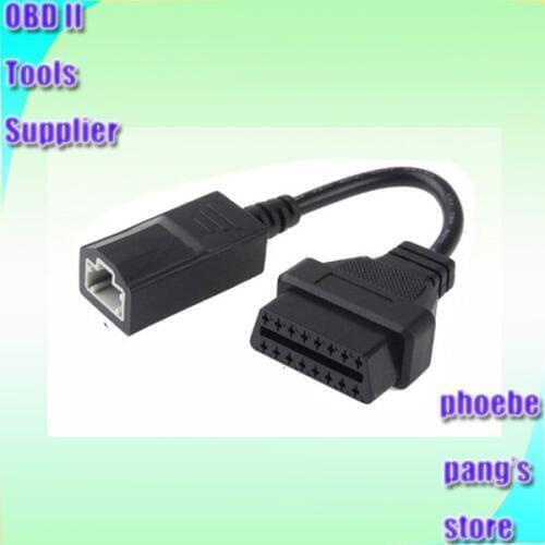 Wholesale OBD 2 Cable For Honda 3pin OBD1 Adapter OBD2 OBDII for Honda 3 pin to 16 pin Connector 50pcs