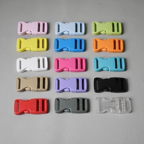 10 Pcs colorful plastic renegade buckle for 25mm belt buckle for bag pet dog collar necklace sewing DIY accessories