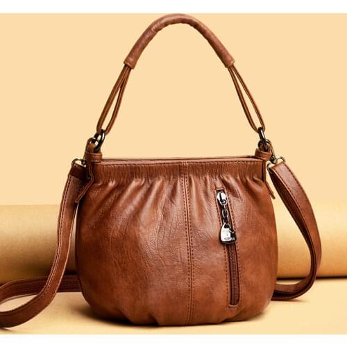 Bag women 2021 new fashion one-shoulder diagonal handbag texture hand bag