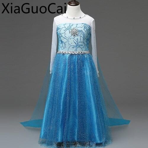 Girl Party Dress Snow and Jade Dress Long Sleeved Cloak Dress Princess Essars Childrens Girls Christmas Dresses