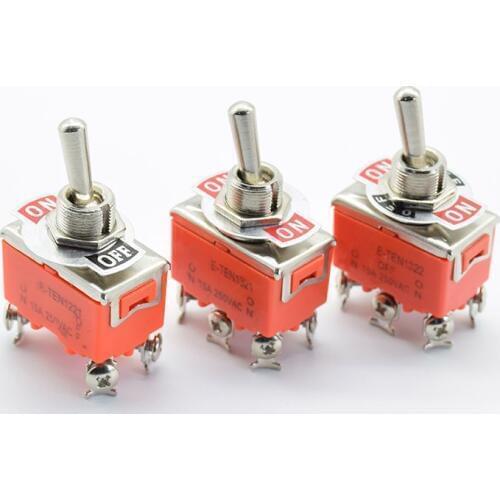 Stainless Steel Waterproof Toggle Swith 12V Heavy Duty Toggle Flick Switch ON OFF ON Car Metal SPDT SPST P0.05 15A 250V Terminal