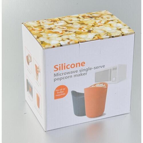 1PC Microwave Popper Maker Single Serve Portion Silicone Food Safe for Popcorn