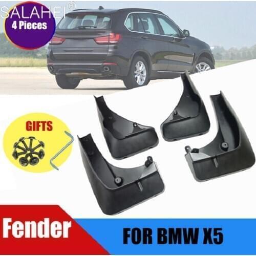4 PCs/set Car Mudguards For New BMW X5 2014 2015 2016 201 7 2018 Mudflaps Splash Guards Car Fender Flares Genuine Mud Flap