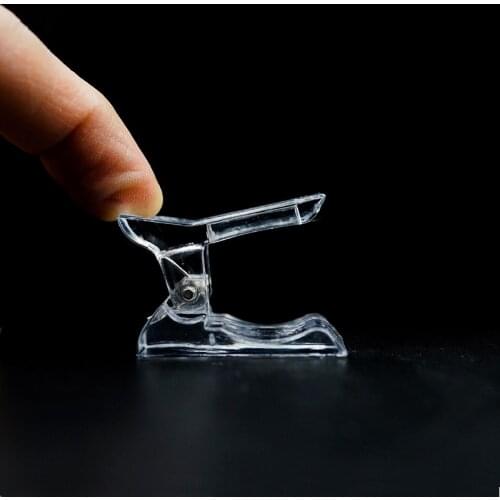 5pcs Nail Acrylic Clip Nail Plastic Fake Finger Polish Extension Tips Quick Building Mold UV Gel LED Manicure Art Builder Tool