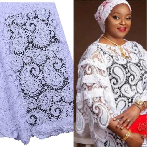 Kalume White African Cord Lace Fabric Diy Craft Supply African Guipure Cord Lace Fabric 2021 Nigerian Cord Lace Diy Dress F2146