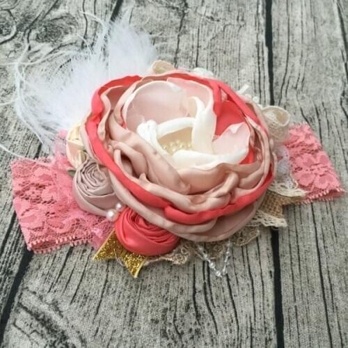 Free Shipping Flower Girl Headband Kids Hair Accessories Photo Prop