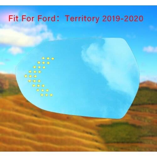 For Ford Territory 2019-2020 Demist Car Rearview Mirror Glare Proof Blue Glasses Led Lamp Heated turn singleLarge view