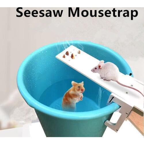 Household Seesaw Mousetrap Rodent Control Kitchen Rat Warehouse Wild Pest Control Fast Physical Mechanical Mousetrap