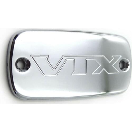 HTTMT Chrome Brake Fluid Reservoir Cap Cover "VTX" for 2002-2011 Honda VTX 1800 Aftermarket Free Shipping Motorcycle Parts