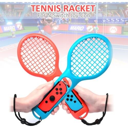 Nintend Switch NS Tennis ACES Game Player For Nintendo Switch Joy-con ABS Tennis Racket Handle Holder with 2 game stickers
