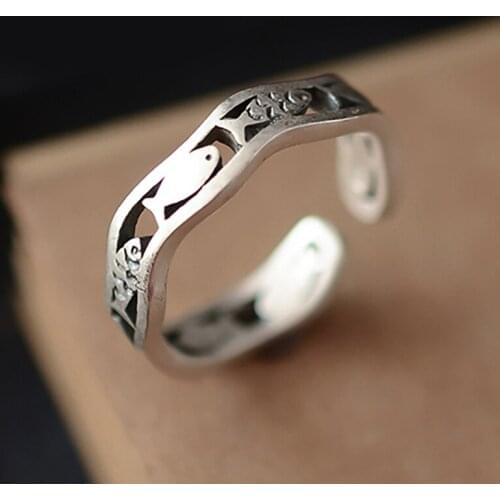 Personality Exaggerated Gothic Fish Rings For Women Charm Engagement Jewelry Girls Open Finger Knuckle Rings