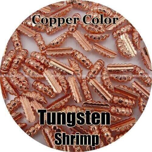 Copper Color / 50pcs Tungsten Shrimp Body, Scud Shell, Fly Tying, Fishing