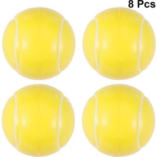 8pcs 6.3cm Squeeze Ball Toy Football Basketball Soft Foam Sponge Anti stress Baseball Tennis Toys for Kids Children