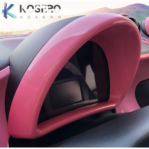 Car dashboard decoration sticker Speed meter fuel mater frame Modification For Smart 453 fortwo forfour car styling accessories