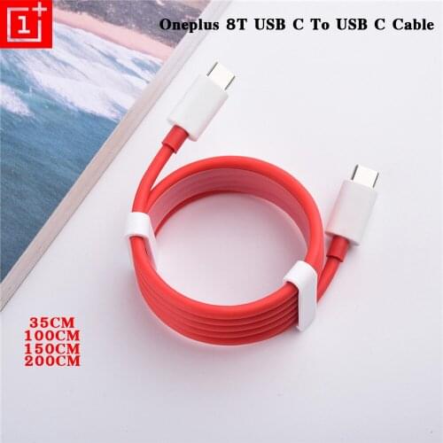 Oneplus 9 8 Pro 8T 5G PD Cable 0.35/1/1.5/2M USB C To USB C Quick Data Sync Cord For One Plus 1+ Nord N10 N100 Type C 6.5A Kable
