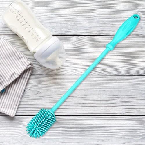 Practical Cup Brush Kitchen Soft Silicone Cleaning Tools with Long Handle Drink Wineglass Bottle Washing Cleaner