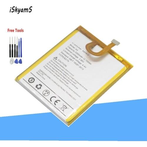 ISkyamS 1x 3300mAh Replacement Smart Phone Battery for UMI Umidigi A3 A3 Pro Mobile Phone Batteries +Tool