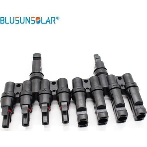 50 Pairs/Lot hot selling IP67 4 in1 PV T branch Connector With TUV Certification Solar Connector for solar pv System TF0166