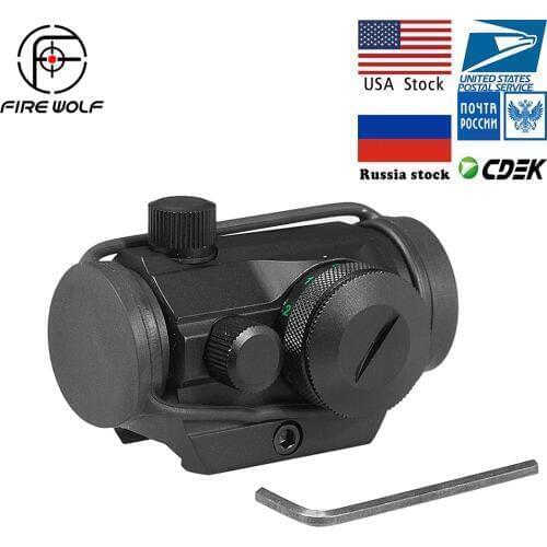 M1 1X28 Tactical Holographic Red Green Dot Sight Rifle Scope Picatinny Rail Mount 20mm fit Ak 47 Hunting