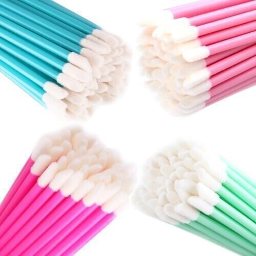 THINKSHOW Disposable Lip Brush Cleaning Lipstick Mascara Wands Applicator Lip Brushes Gloss Brushes Makeup Tool
